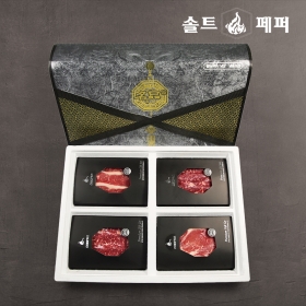 [솔트&페퍼] 미국산 초이스 꽃등심+채끝+진갈비살+갈비살 구이용 세트 1.2kg (냉장)